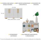 Aparador Buffet 4 Portas Com Pés Quadrados Viena Multimóveis