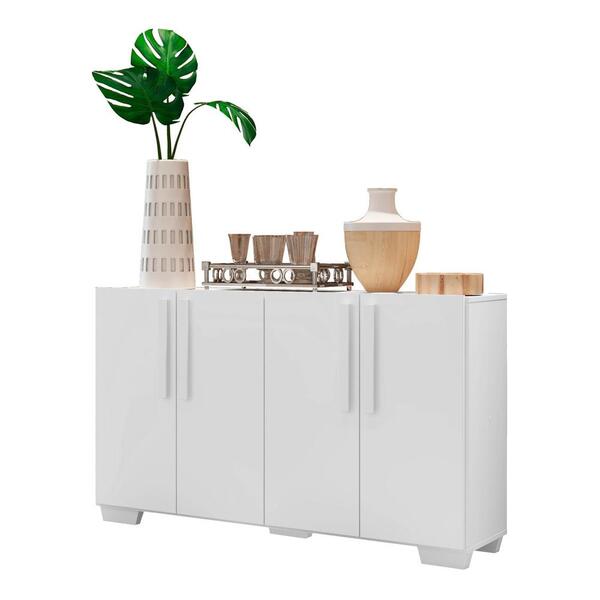 Aparador Buffet 4 Portas Com Pés Quadrados Viena Multimóveis