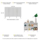 Aparador Buffet 4 Portas Com Pés Retrô Viena Multimóveis Bran