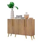 Aparador Buffet 4 Portas Com Pés Retrô Viena Multimóveis Rust