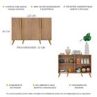 Aparador Buffet 4 Portas Com Pés Retrô Viena Multimóveis Rust