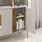 Aparador Buffet 4 Portas Em Mdp E Mdf Tambaú Off White/cinamo