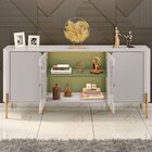 Aparador Buffet 4 Portas Em Mdp E Mdf Tambaú Off White/pistac