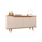 Aparador Buffet 4 Portas Kira C02 - D'rossi - Off White E Noce