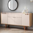 Aparador Buffet 4 Portas Melodia Off White/freijó Hb Móveis