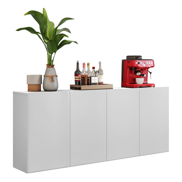 Aparador Buffet 4 Portas Multimóveis Veneza Fg3555 Branco