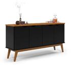 Aparador Buffet 4 Portas Preto Cumaru Prism Patrimar