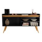 Aparador Buffet 4 Portas Preto Mel Gold Primus