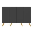 Aparador Buffet 4 Portas Retrô Alemanha Multimóveis Br3556 Pr