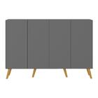 Aparador Buffet 4 Portas Retrô Veneza Multimóveis V3556