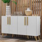 Aparador Buffet 4 Portas Retrô Viena Multimóveis V3606