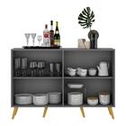 Aparador Buffet 4 Portas Retrô Viena Multimóveis V3606