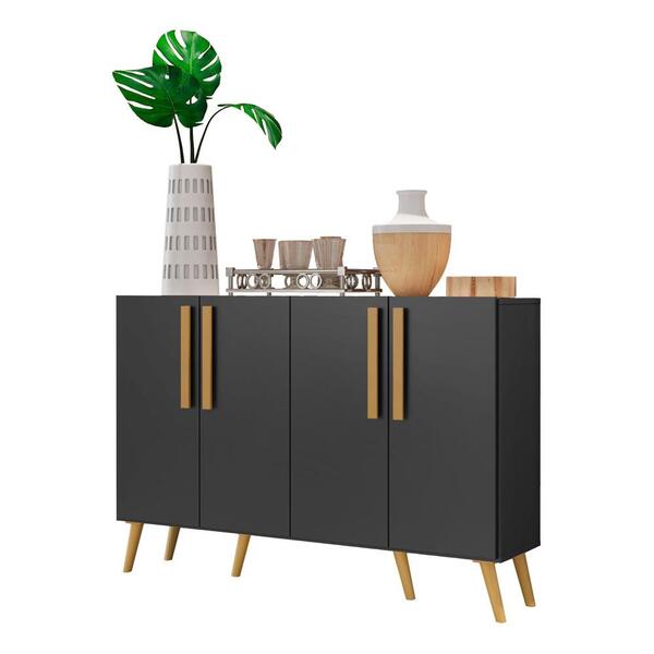 Aparador Buffet 4 Portas Retrô Viena Multimóveis V3606