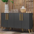 Aparador Buffet 4 Portas Retrô Viena Multimóveis V3606