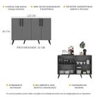 Aparador Buffet 4 Portas Retrô Viena Multimóveis V3606