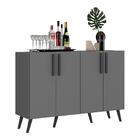 Aparador Buffet 4 Portas Retrô Viena Multimóveis V3606