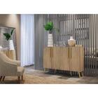 Aparador Buffet 4 Portas Retrô Viena Multimóveis V3606