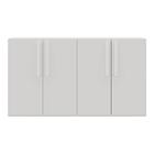 Aparador Buffet 4 Portas Suspenso Viena Multimóveis Branco