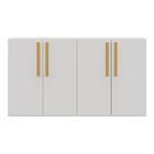 Aparador Buffet 4 Portas Suspenso Viena Multimóveis Branco/na