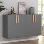 Aparador Buffet 4 Portas Suspenso Viena Multimóveis Grafite/n