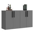 Aparador Buffet 4 Portas Suspenso Viena Multimóveis Grafite/p