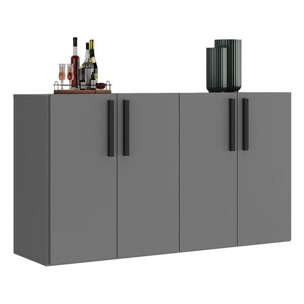 Aparador Buffet 4 Portas Suspenso Viena Multimóveis V3605