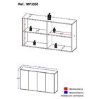 Aparador Buffet 4 Portas Veneza Multimóveis Branco