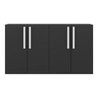 Aparador Buffet 4 Portas Viena Multimóveis Preto/branco