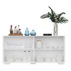 Aparador Buffet 4 Ptas C/ Espelho E Pés Quadrados Vegas Multi