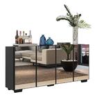 Aparador Buffet 4 Ptas C/ Espelho E Pés Quadrados Vegas Multi