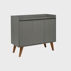 Aparador Buffet 90cm Retro Mdf Verde Madri - On Móveis