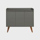Aparador Buffet 90cm Retro Mdf Verde Madri - On Móveis