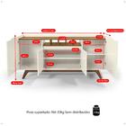 Aparador Buffet  Balcão 4 Portas Prateleira Adega Cantinho Ba