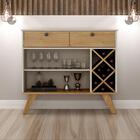 Aparador Buffet Adega Alice 0,91m 2 Gavetas Valdemóveis