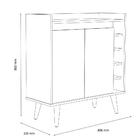 Aparador Buffet Adega Madero - Preto - Rpm Móveis