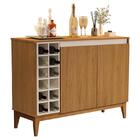 Aparador Buffet Adega Monaco 2 Portas E Pés Madeira Maciça