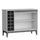 Aparador Buffet Adega Monaco 2 Portas E Pés Madeira Maciça