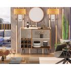 Aparador Buffet Adega Samara 2 Portas Moon Ii Off / Freijo