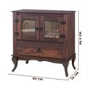 Aparador Buffet Antigo Sala De Jantar Madeira Maciça Imbuia S