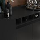 Aparador Buffet Balcão 4 Portas Prateleira Adega Cantinho Bar