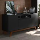 Aparador Buffet Balcão 4 Portas Prateleira Adega Cantinho Bar