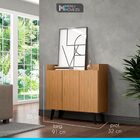 Aparador Buffet Balcão  91 Cm Para Sala Pés Palito Retrô 03 P