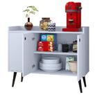 Aparador Buffet Balcão Compacto 90 Cm Multiuso Decoração Sala
