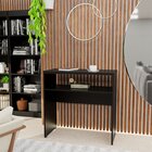 Aparador Buffet Balcão Sala De Estar Escritório 90x42cm Preto