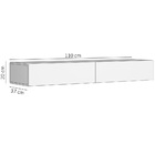 Aparador Buffet Bancada Suspenso Flutuante 1,10m Design Luxo