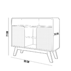 Aparador Buffet Bar Café Para Sala De Estar E Recepção Lohan