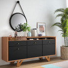 Aparador Buffet Bar Para Sala 02 Portas 02 Gavetas Valentim B