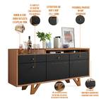 Aparador Buffet Bar Para Sala 02 Portas 02 Gavetas Valentim B