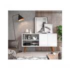 Aparador Buffet Branco Com 2 Portas Para Sala De Estar