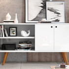 Aparador Buffet Branco Com 2 Portas Sala Jantar